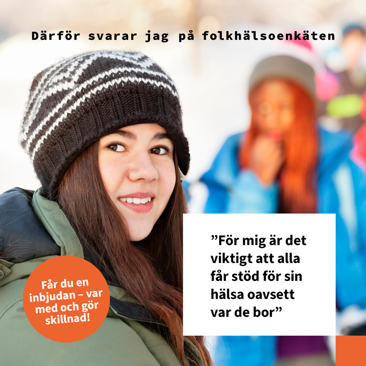 flicka med en stickad mössa