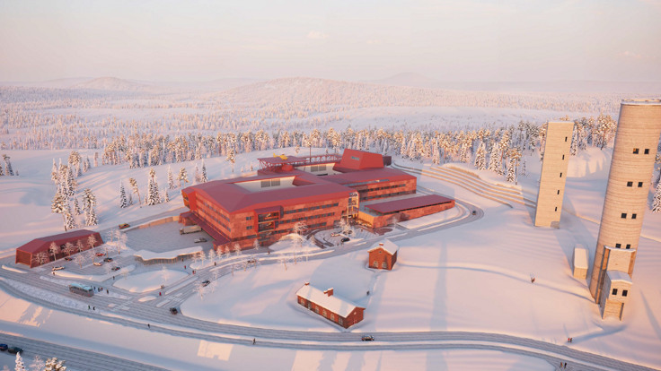 Illustration av hur regionens nya sjukhus i Kiruna kan se ut