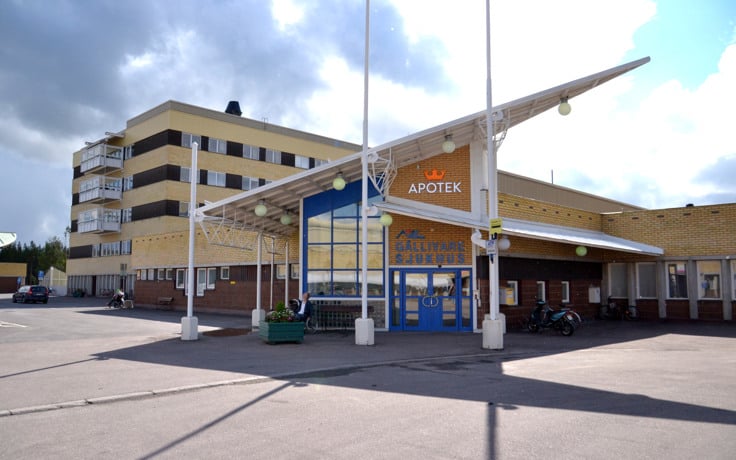 Entrén på Gällivare sjukhus