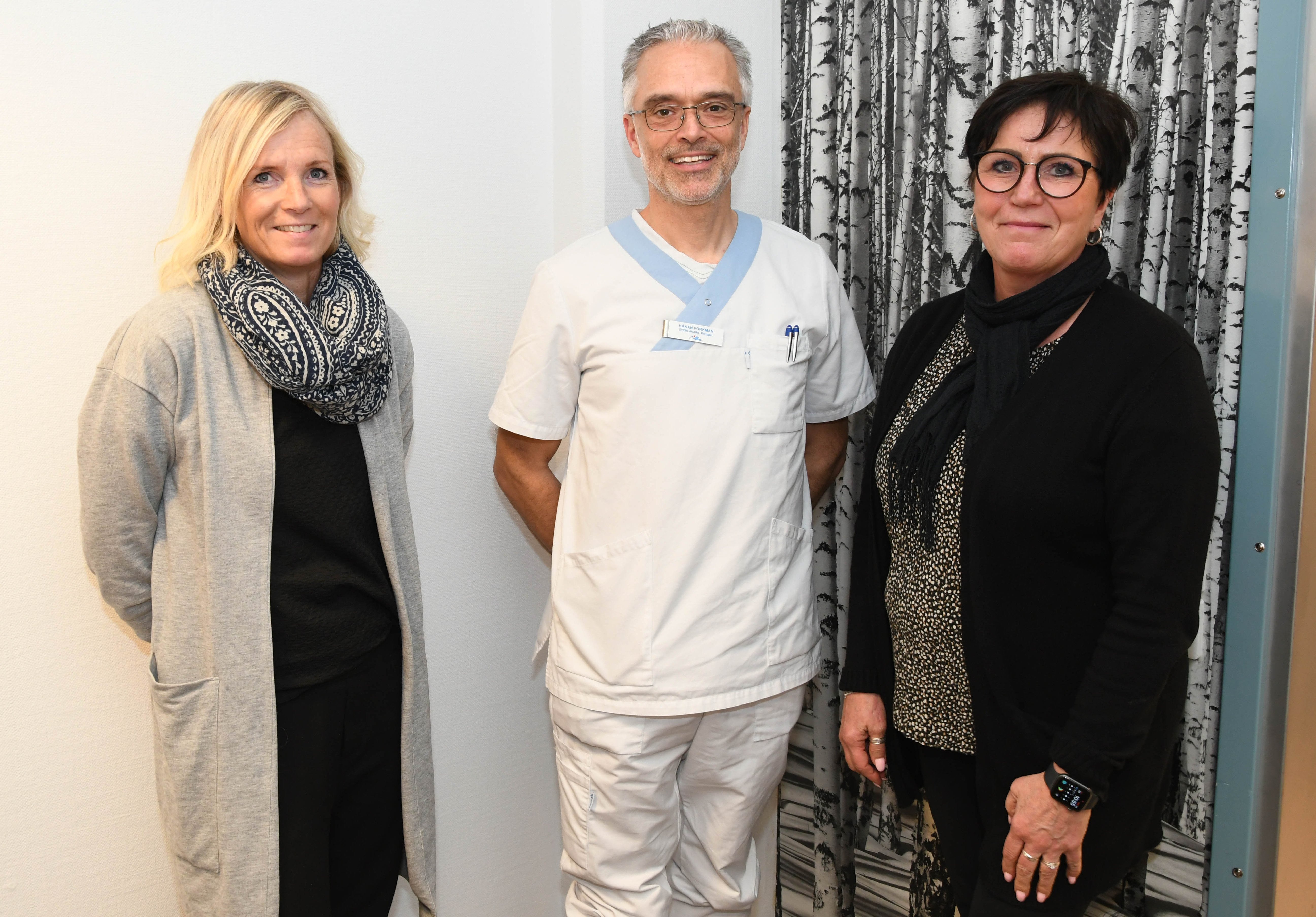 Ninni Cederlund Karlsson, läkarchef på Bild- och funktionsmedicin i länet, Håkan Forkman, radiolog i Gällivare, och Kristina Nilsson, enhetschef för Bild- och funktionsmedicin i Gällivare och Kiruna.