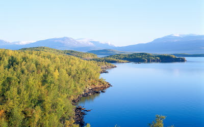 Vybild över Torne träsk