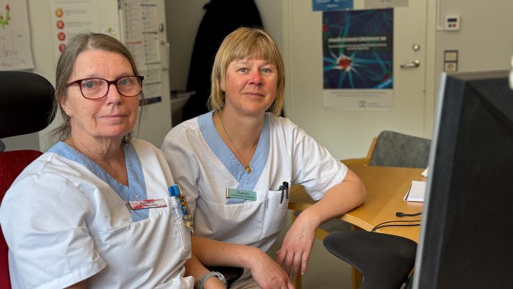 Annelie Eklöw och Charlott Ek, avancerade specialistsjuksköterskor på Jokkmokks hälsocentral