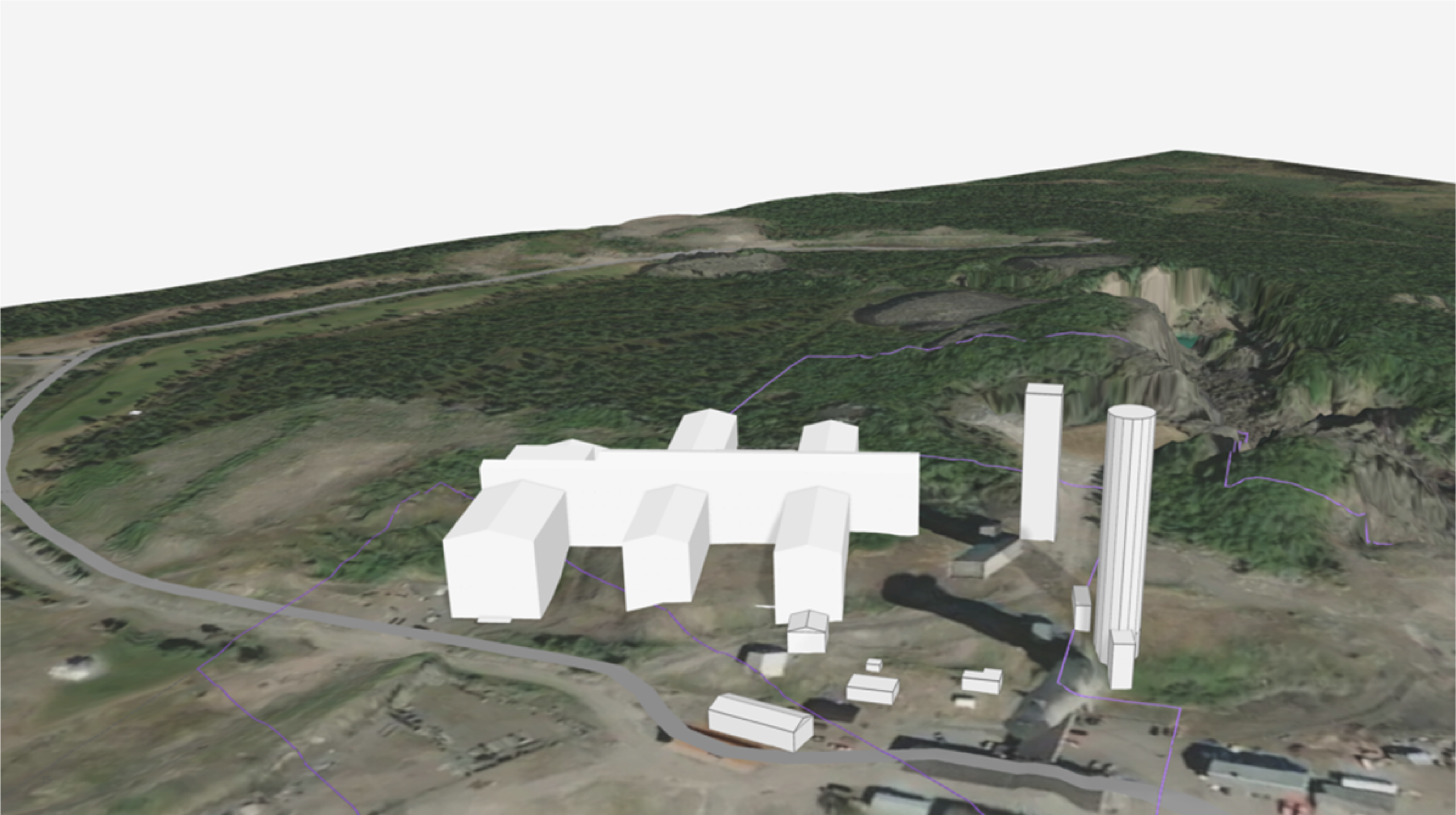 Skiss Regionens nya sjukhus i Kiruna