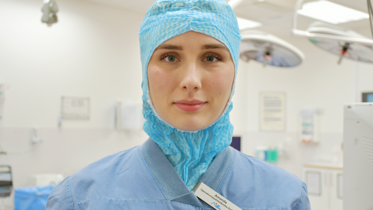 Amanda Perdahl, operationssjuksköterska