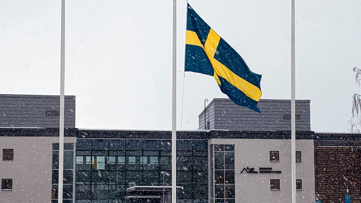 Flaggning på halv stång